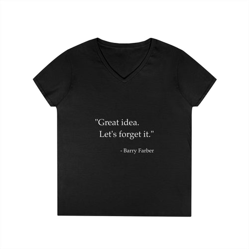 "Great Idea" V-Neck T-Shirt (women's)