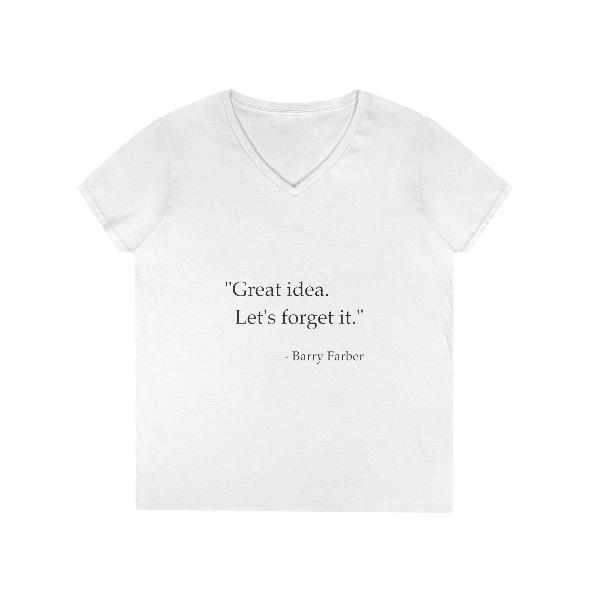 "Great Idea" V-Neck T-Shirt (women's)